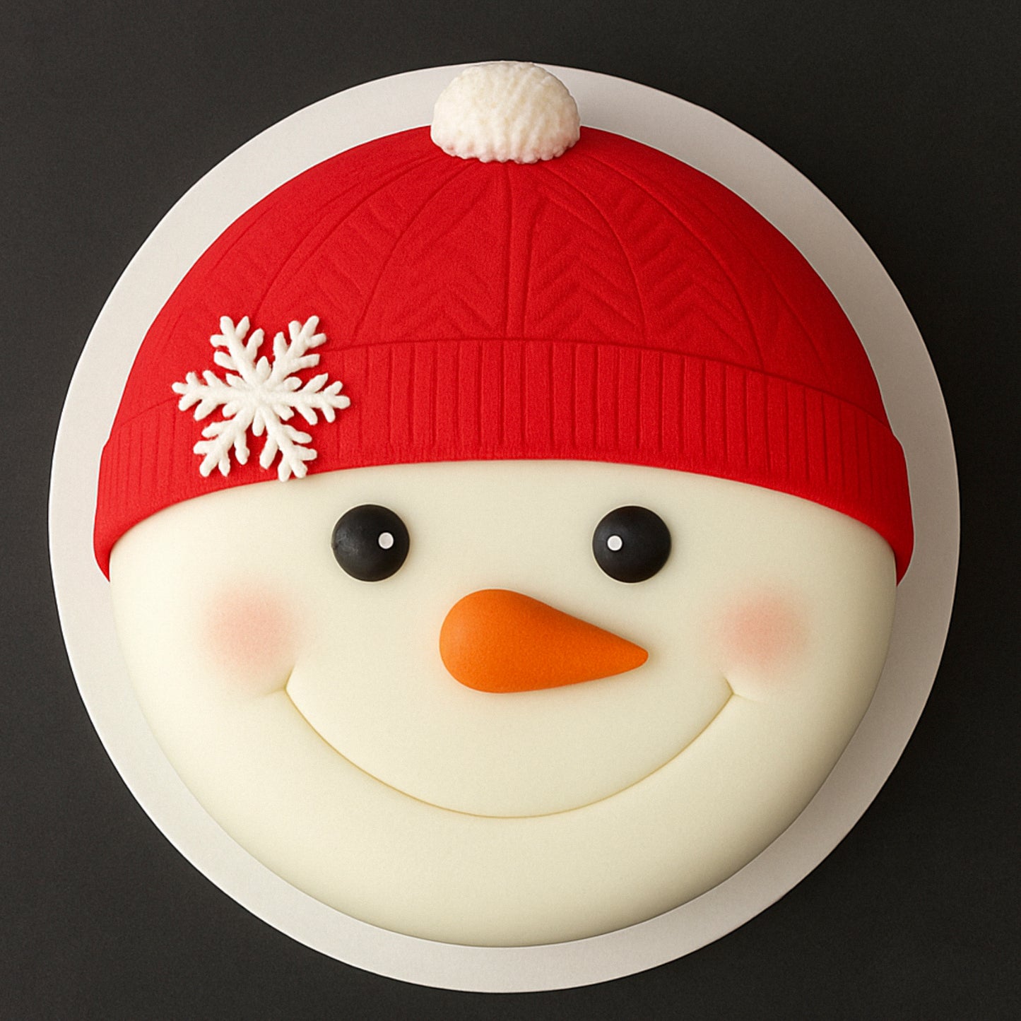 Luxury Christmas Fruit Cake Round