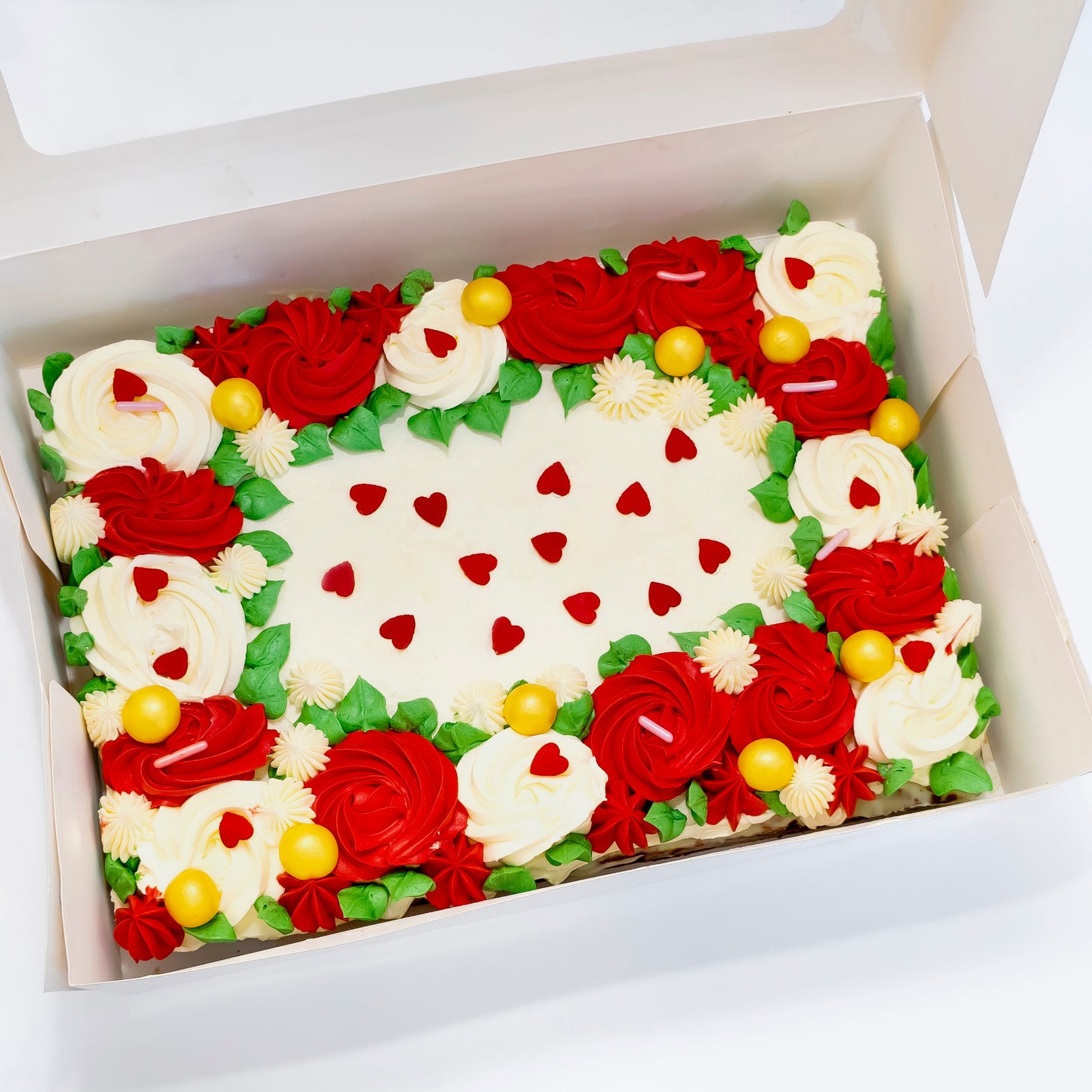 Roses & Hearts Traybake