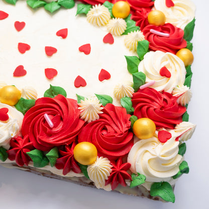 Roses & Hearts Traybake