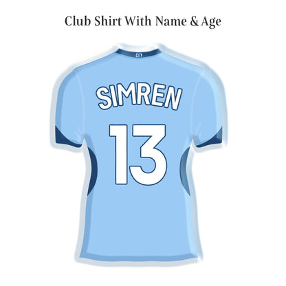 Custom Personalised Football Club Cupcake Icing Discs