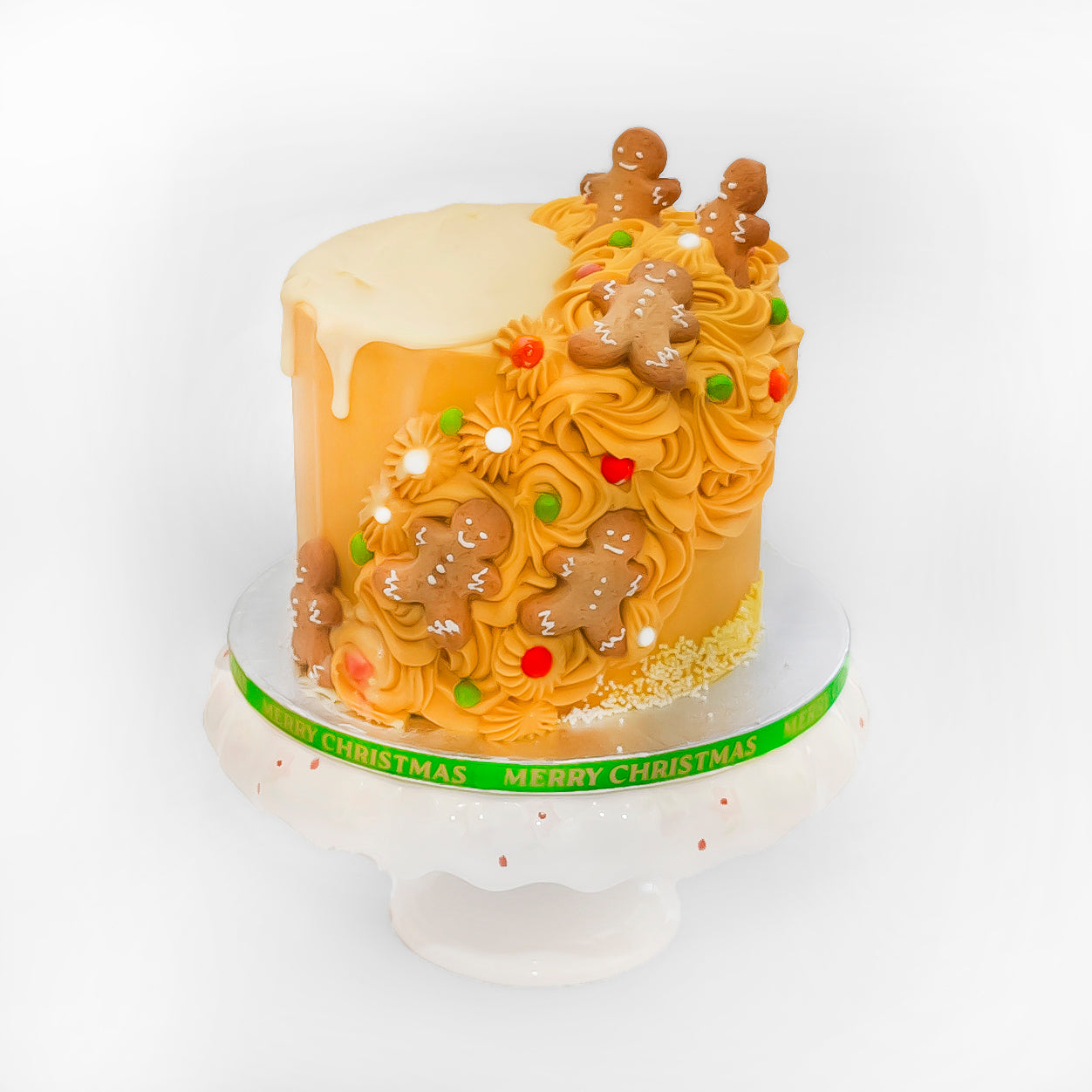 Christmas Gingerbread Cascading Cake