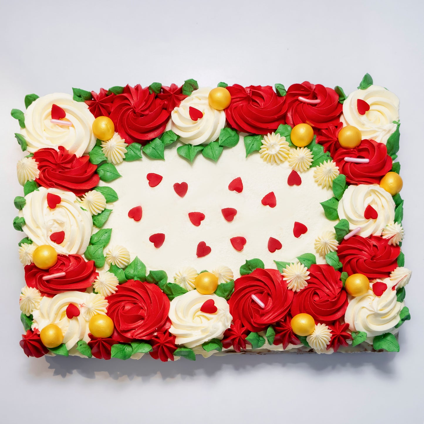 Roses & Hearts Traybake