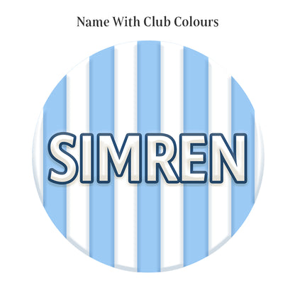 Custom Personalised Football Club Cupcake Icing Discs