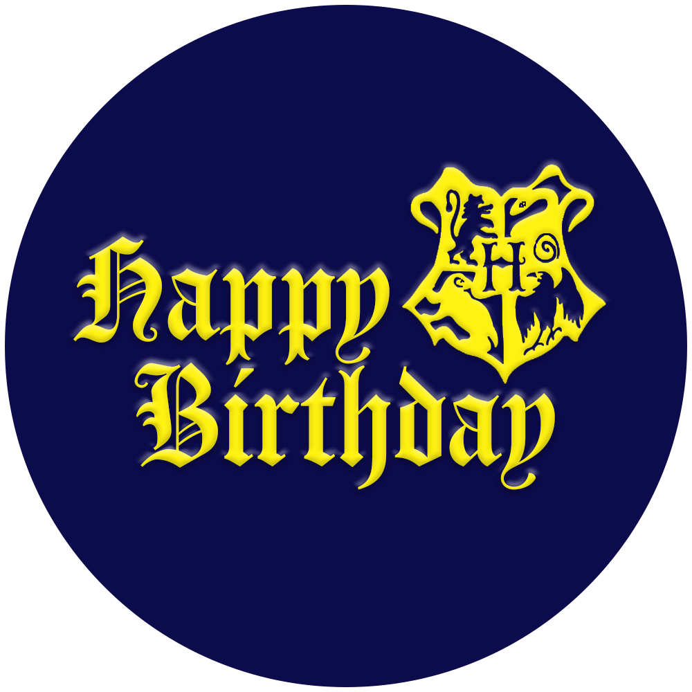 Harry Potter Birthday Icing Cupcake Toppers