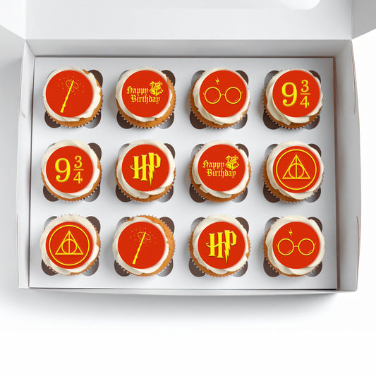 Harry Potter Birthday Icing Cupcake Toppers