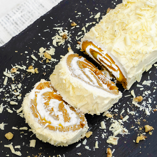 Christmas White Chocolate Roulade