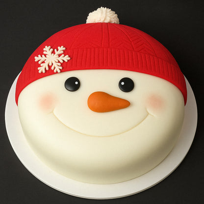 Luxury Christmas Fruit Cake Round