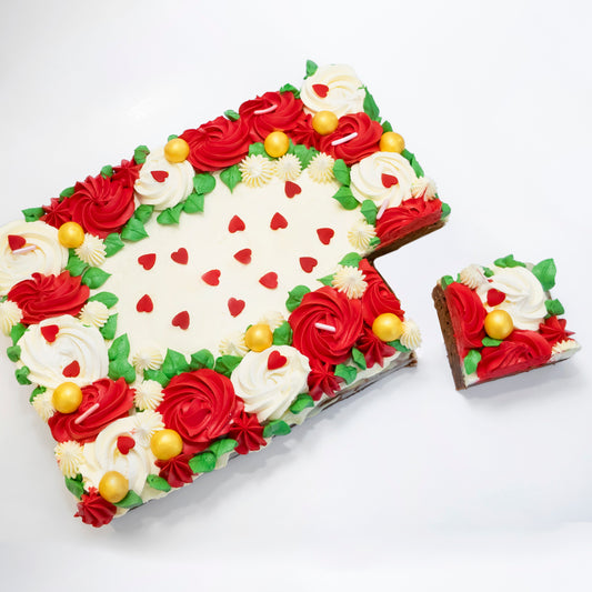 Roses & Hearts Traybake