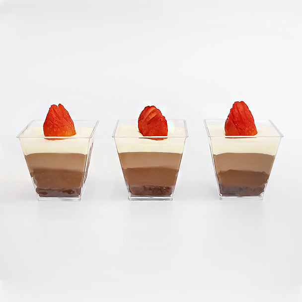 20 Triple Chocolate Mousse Pudding Pot